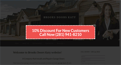 Desktop Screenshot of brooksdoors.com