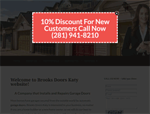 Tablet Screenshot of brooksdoors.com